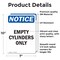 Signmission Empty Cylinders Only, 7 in W x Rectangle, Vinyl Decal OS-2PACK-NS-D-710-V-12022 - alternate 2
